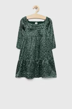 Abercrombie & Fitch rochie fete culoarea verde, midi, evazati imagine