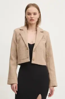 Abercrombie & Fitch sacou culoarea bej, un singur rand de nasturi, neted, KI144-4179 imagine