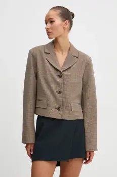 Abercrombie & Fitch sacou culoarea maro, un singur rand de nasturi, modelator, KI144-4154 imagine