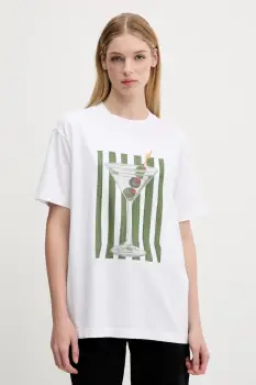 Abercrombie & Fitch tricou din bumbac culoarea alb, KI157-5346-100 imagine