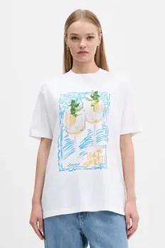 Abercrombie & Fitch tricou din bumbac culoarea alb, KI157-5396-100 imagine