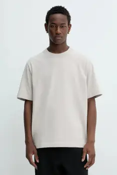 Abercrombie & Fitch tricou din bumbac culoarea bej, uni, KI124-5393-175 imagine