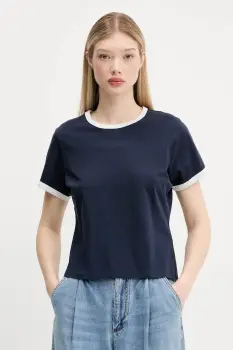 Abercrombie & Fitch tricou din bumbac culoarea bleumarin, KI139-5529 imagine