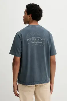 Abercrombie & Fitch tricou din bumbac culoarea gri, uni, KI123-5233-903 imagine