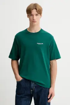 Abercrombie & Fitch tricou din bumbac culoarea verde, cu imprimeu, KI123-5091-300 imagine