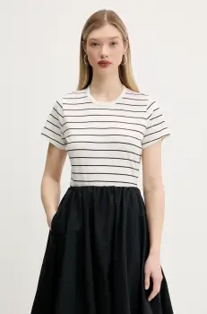 Abercrombie & Fitch tricou din bumbac femei, culoarea alb, KI139-5231 imagine