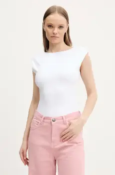 Abercrombie & Fitch tricou femei, culoarea alb, cu spate descoperit, KI139-5225 imagine