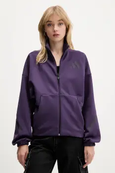 adidas bluza adidas x Z.N.E culoarea violet, cu imprimeu, JW7780 imagine
