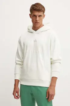 adidas bluza All SZN barbati, culoarea alb, cu gluga, cu imprimeu, IY6594 imagine