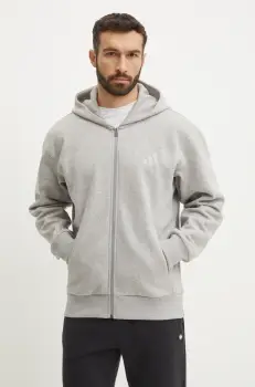 adidas bluza ALL SZN barbati, culoarea gri, cu gluga, melanj, IY4159 imagine