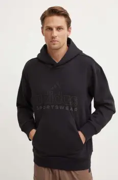 adidas bluza All SZN barbati, culoarea negru, cu gluga, IX1266 imagine