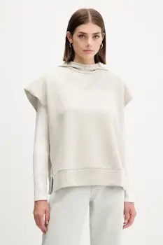 adidas bluza ALL SZN culoarea bej, cu gluga, uni, JV9887 imagine