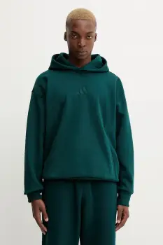 adidas bluza All Szn culoarea verde, cu gluga, uni, KB8527 imagine