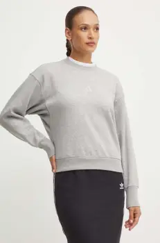 adidas bluza All SZN femei, culoarea gri, melanj, IY6749 imagine