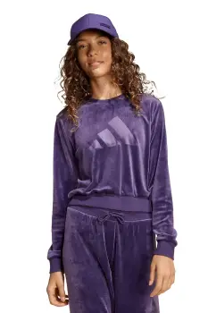 adidas bluza copii culoarea violet, uni, JW2437 imagine