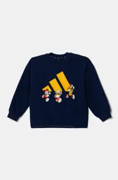 adidas bluza copii x Disney culoarea albastru marin, cu imprimeu, JD4550 imagine