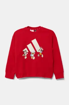 adidas bluza copii x Disney culoarea rosu, cu imprimeu, JF3640 imagine
