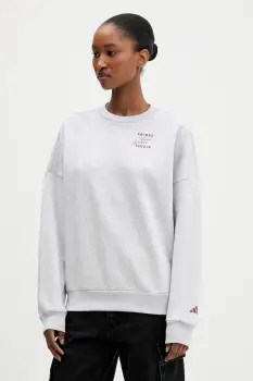 adidas bluza culoarea gri, cu imprimeu, KT0875 imagine