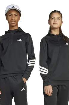 adidas bluza culoarea negru, cu gluga, cu imprimeu, JD0104 imagine