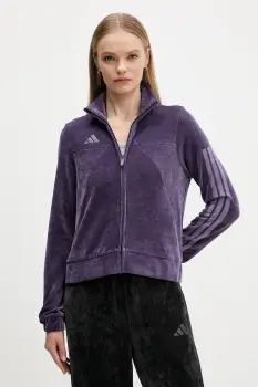 adidas bluza din velur Tiro culoarea violet, uni, JM1816 imagine