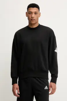 adidas bluza Essential culoarea negru, cu imprimeu, JF3542 imagine