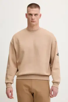 adidas bluza Essentials culoarea bej, uni, JX5668 imagine