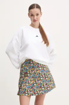 adidas bluza Essentials femei, culoarea alb, neted, JI6059 imagine