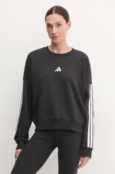 adidas bluza Essentials femei, culoarea negru, cu imprimeu, JE0016 imagine
