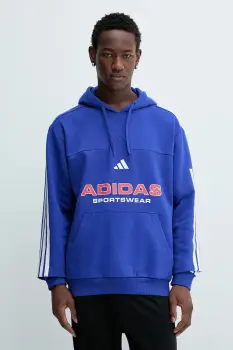 adidas bluza Tiro cu gluga, cu imprimeu, KB5573 imagine