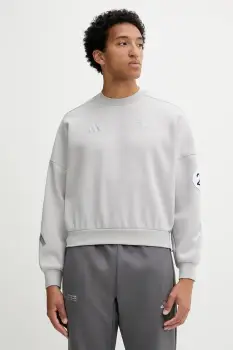 adidas bluza x Mercedes culoarea gri, cu imprimeu, JW3480 imagine