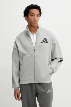 adidas bluza x Z.N.E culoarea gri, cu imprimeu, JX0638 imagine