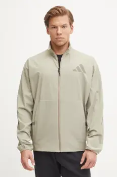 adidas bluza Z.N.E. barbati, culoarea bej, cu imprimeu, JN9028 imagine