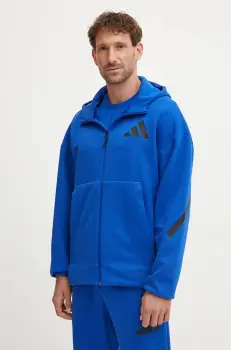 adidas bluza ZNE barbati, cu gluga, cu imprimeu, JF6388 imagine