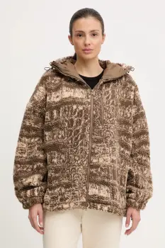 adidas by Stella McCartney bluza culoarea maro, cu gluga, JM3675 imagine