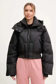 adidas by Stella McCartney geaca ASMC Crop culoarea negru, de iarna, JW2027 imagine