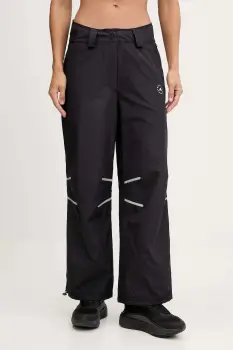 adidas by Stella McCartney pantaloni de antrenament culoarea negru, lat, high waist, JW2687 imagine