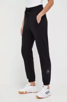 adidas by Stella McCartney pantaloni de trening culoarea negru, neted imagine