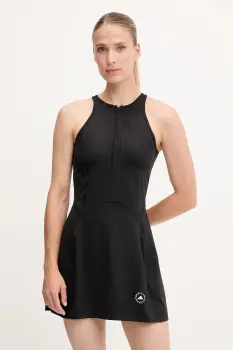 adidas by Stella McCartney rochie sport TruePurpose culoarea negru, mini, evazati, JW4568 imagine