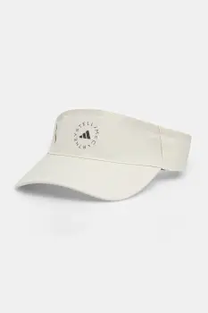 adidas by Stella McCartney sapca cozoroc culoarea bej, JZ5510 imagine