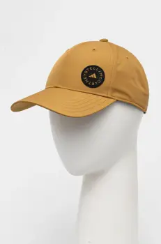 adidas by Stella McCartney sapca culoarea bej, cu imprimeu, IX6605 imagine