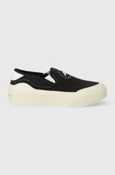 adidas by Stella McCartney tenisi aSMC Court Slip On femei, culoarea negru imagine