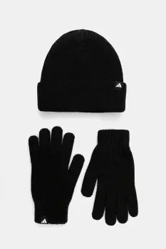 adidas caciula si manusi Glove Beanie culoarea negru, JN9443 imagine