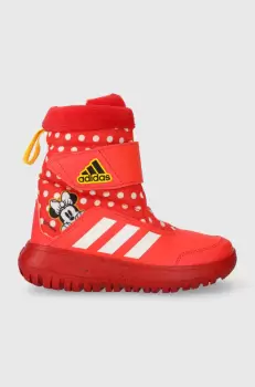 adidas cizme de iarna copii Winterplay Minnie C culoarea rosu imagine