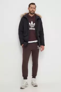 adidas geaca barbati, culoarea negru, de iarna imagine