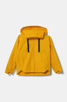 adidas geaca de ploaie copii J MYSHELTER R.R culoarea galben, IX3591 imagine