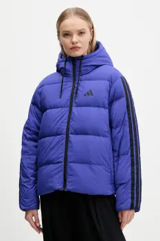 adidas geaca de puf Essentials Climawarm culoarea violet, de iarna, oversize, JW9109 imagine