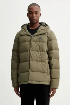 adidas geaca de puf Helionic culoarea verde, de iarna, JX0580 imagine