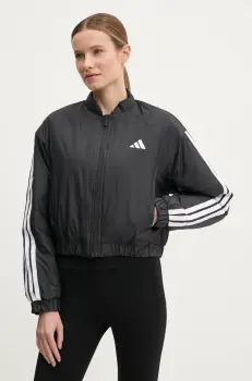 adidas geaca Essential femei, culoarea negru, de tranzitie, JD1296 imagine