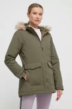 adidas geaca femei, culoarea verde, de iarna imagine