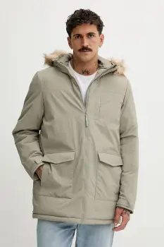 adidas geaca Paveric culoarea verde, de iarna, JX7747 imagine